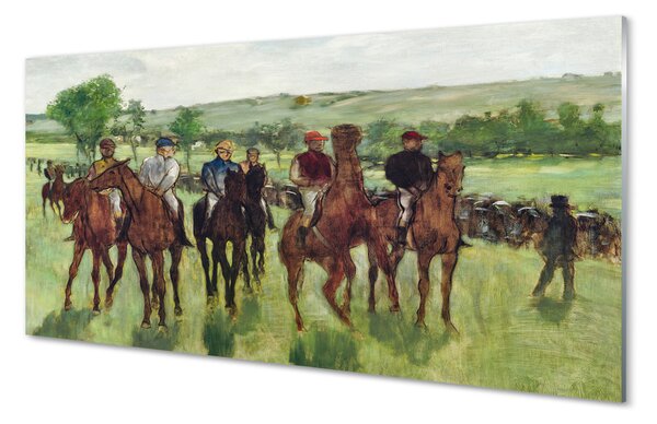 Obraz na szkle Jeźdźcy - Edgar Degas