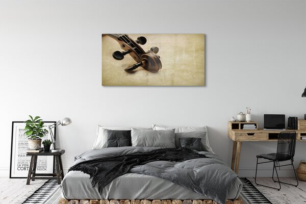 Obraz na szkle Gitara nuty