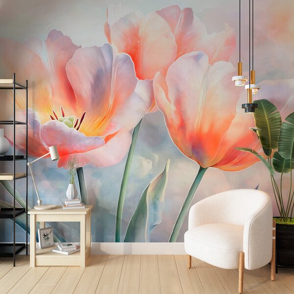 Fototapety Tulipany, Fototapety Akwarele, w05467 : Uwalls.pl