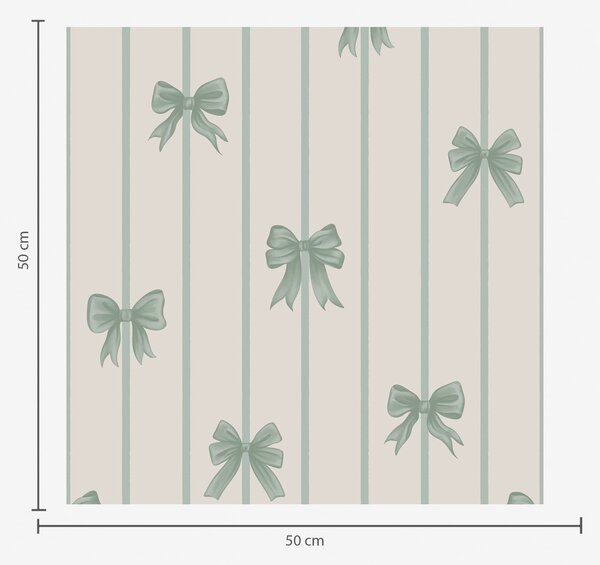Tapety Zielone kokardki na beżowym tle w paski, Tapety Geometryczne, Tapety w paski, a01162v1 : Uwalls.pl