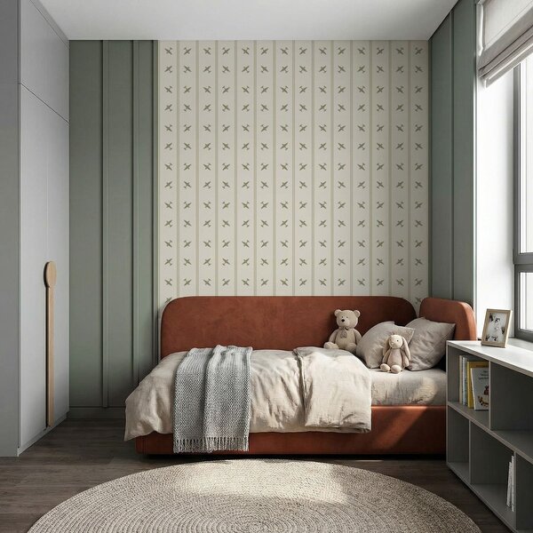 Tapety Samoloty w paski w odcieniach oliwkowych, Tapety Geometryczne, Tapety w paski, a01170v2 : Uwalls.pl