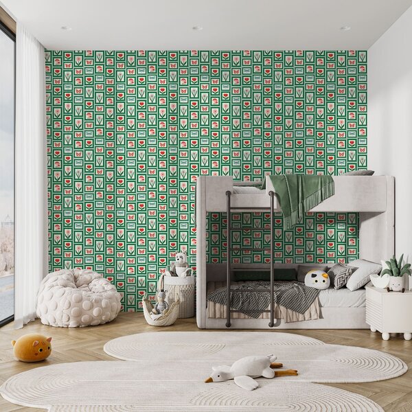 Tapety Kwiaty, grzyby i motyle w ramkach, Tapety Z kwiatami, a01175 : Uwalls.pl