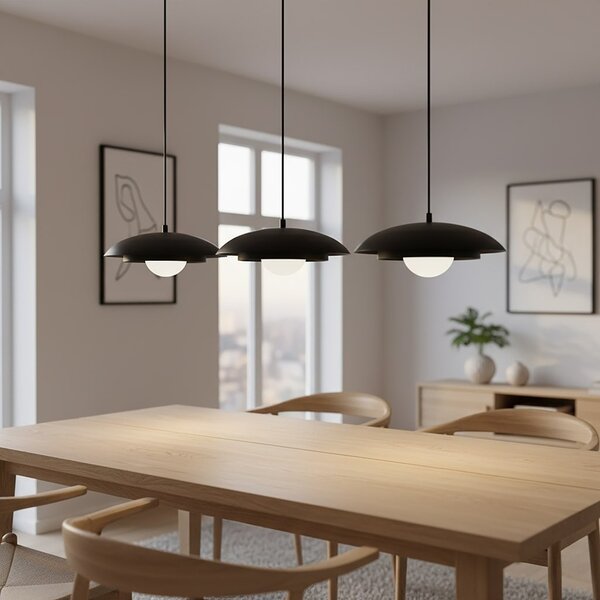 Skin 3 BL czarna lampa wisząca nowoczesna, lampa do jadalni, kuchni domodes