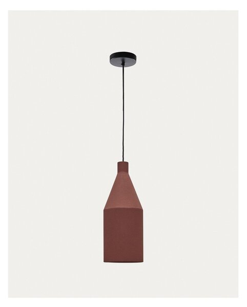 Lampa wisząca w kolorze terakoty z metalowym kloszem ø 15 cm Peralta – Kave Home