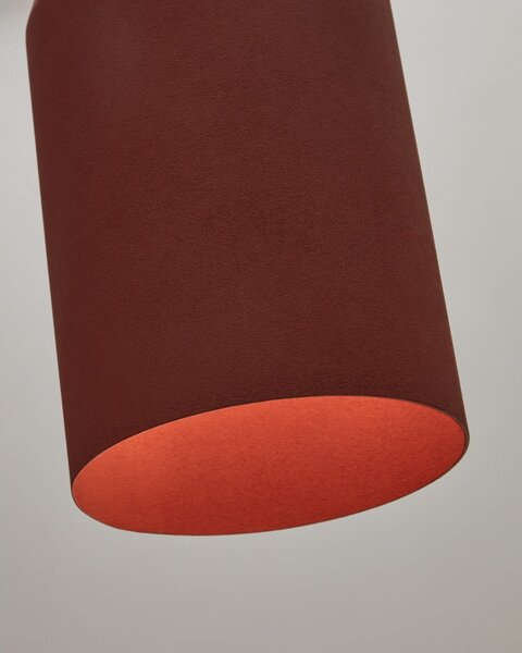 Lampa wisząca w kolorze terakoty z metalowym kloszem ø 15 cm Peralta – Kave Home
