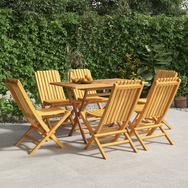 Składane krzesła ogrodowe, 6 szt., 47x47x89 cm, drewno tekowe