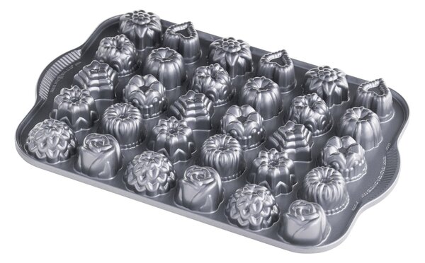 Forma do ciasteczek 30 sztuk Tea Cakes and Candies Bundt® srebrna Nordic Ware