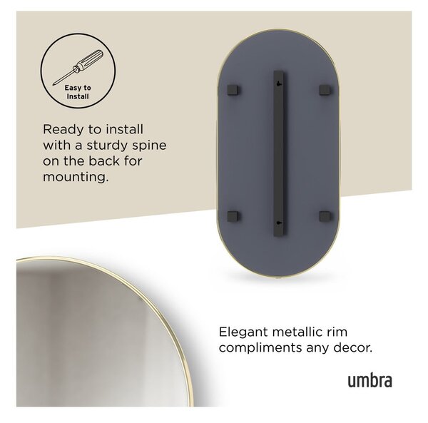 Lustro ścienne 46x91 cm Hubba – Umbra