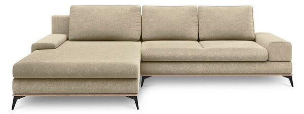 Beżowy rozkładany narożnik Windsor & Co Sofas Planet, lewostronny