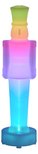 Świąteczna lampa stołowa biała z możliwością ściemniania LED i ładowania RGBW-IC - Nutcracker