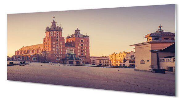 Obraz na szkle Kraków Kościół wschód słońca