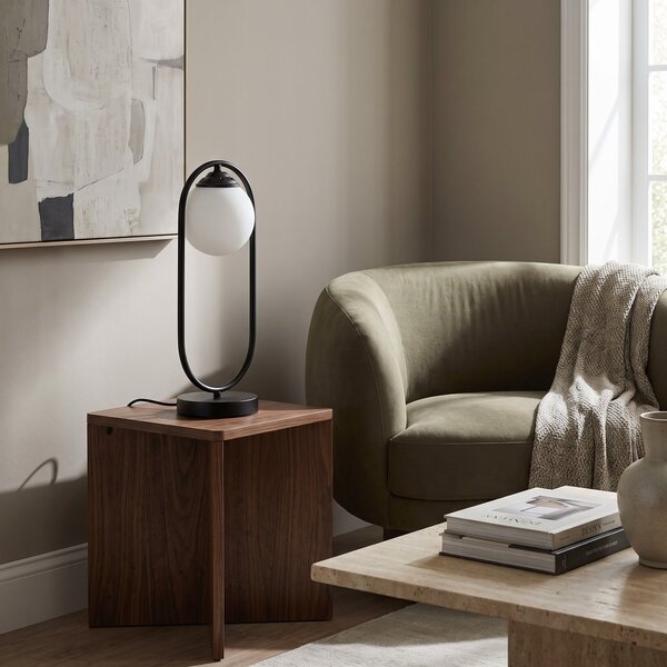 NOWOCZESNA LAMPA BIURKOWA CZARNA VERO W1