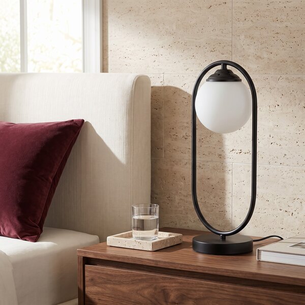 NOWOCZESNA LAMPA BIURKOWA CZARNA VERO W1