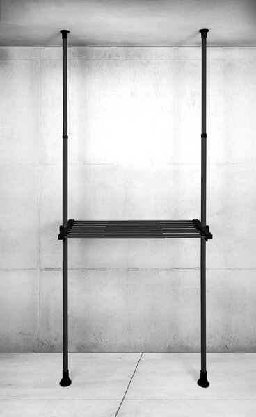 Wenko Teleskopowa półka druciana Herkules, 73–120cm, czarna