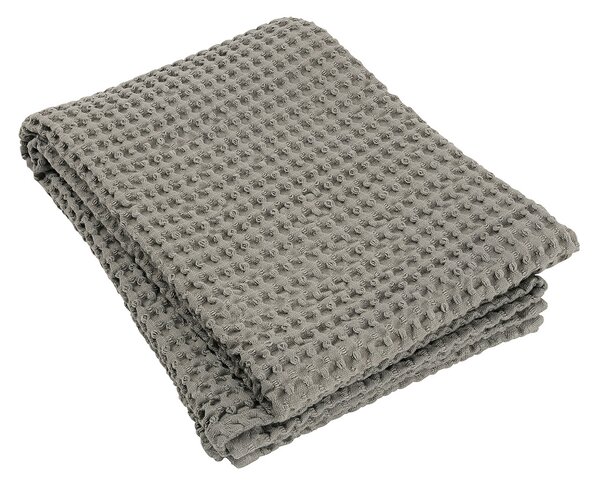 Ręcznik z wzorem waflowym CARO taupe 70 x 140 cm Blomus
