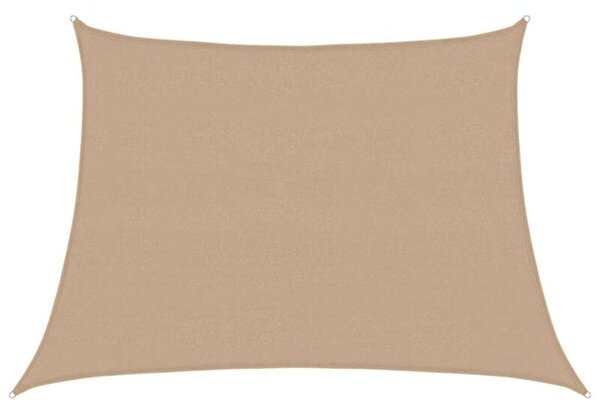 Żagiel przeciwsłoneczny, 160 g/m², kolor taupe, 4/5x3 m, hdpe