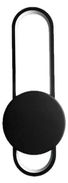 Elyptica - nowoczesna lampa kinkiet 40 cm LED czarny