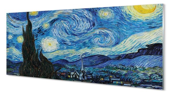 Obraz na szkle Gwiaździsta noc - Vincent van Gogh