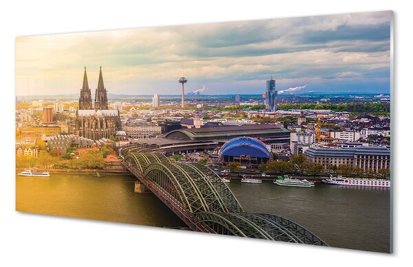 Obraz na szkle Niemcy Rzeka panoramy mosty