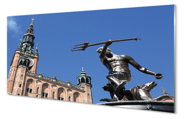 Obraz na szkle Gdańsk Pomnik kościół