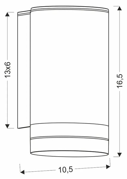 Czarny nowoczesny kinkiet zewnętrzny - 6X D176 F7-G86