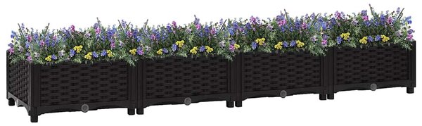 Donica do podniesionej rabaty, 160x40x23 cm, polipropylen