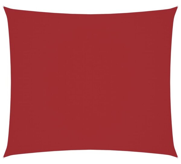Prostokątny żagiel ogrodowy, tkanina oxford, 2,5x3 m, czerwony
