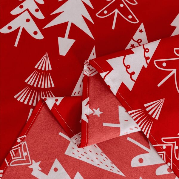 Prześcieradło i poszewka na poduszkę CHRISTMAS TREES Rozmiar: 50 x 70 cm | 140 x 240 cm