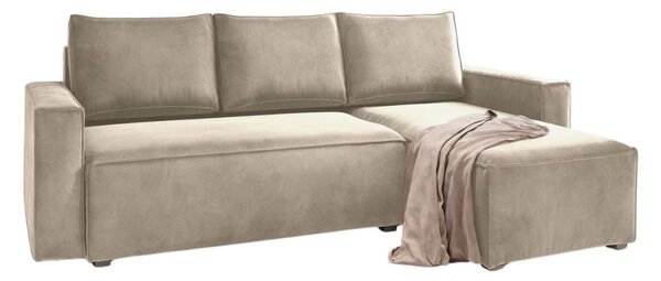Rozkładana narożna sofa CAVELO, beżowa, uniwersalna
