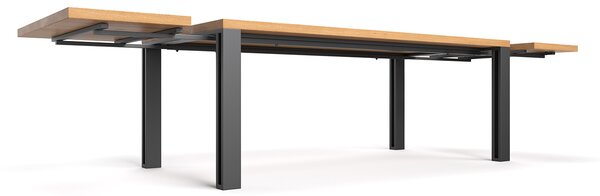 Stół rodzinny Fold z dostawkami Buk 120x80 cm Jedna dostawka 50 cm
