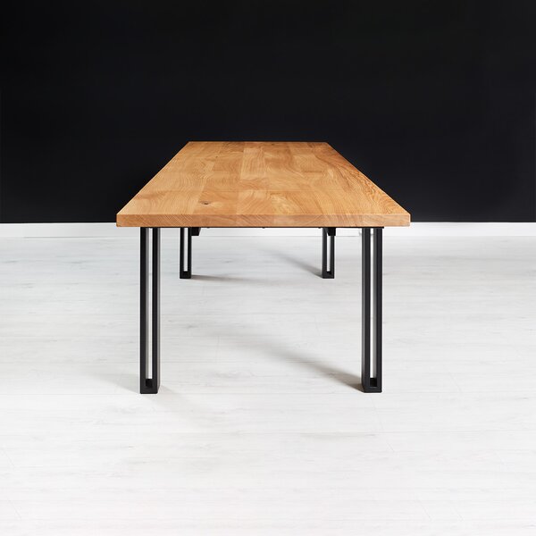 Stół rodzinny Fold z dostawkami Buk 120x80 cm Jedna dostawka 50 cm