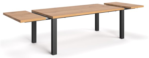 Stół rodzinny Fold z dostawkami Buk 120x80 cm Jedna dostawka 50 cm
