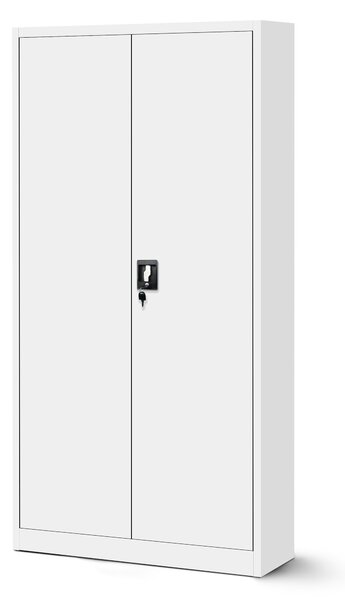 Zestaw 4x biurowa szafa metalowa na akta JAN, 900 x 1850 x 400 mm, biała