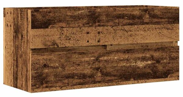 Szafka pod umywalkę, stare drewno, 100x38,5x45 cm