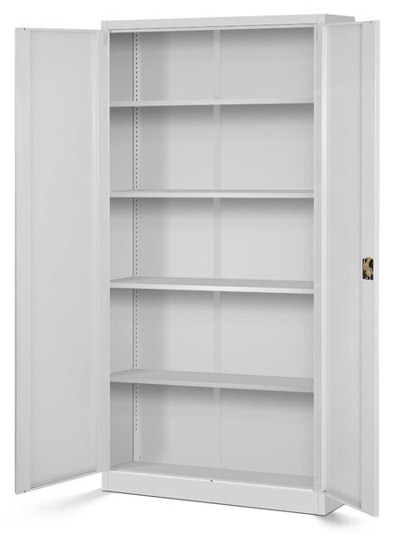 Zestaw 4x biurowa szafa metalowa na akta JAN H, 900 x 1950 x 400 mm, szara