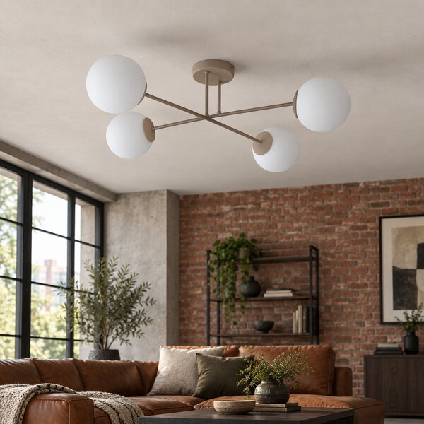 Lampa sufitowa Aurelia 4 beżowa