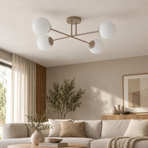 Lampa sufitowa Aurelia 4 beżowa