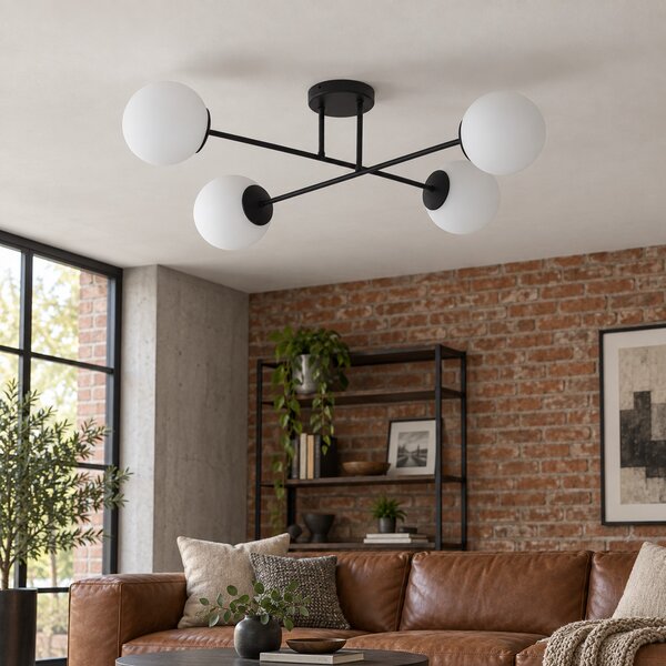 Lampa sufitowa Aurelia 4 czarna