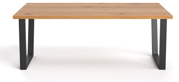 Stół Erant z drewnianym blatem Buk 220x100 cm