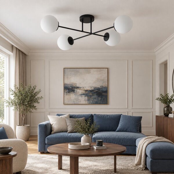 Lampa sufitowa Aurelia 4 czarna