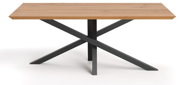 Stół Slant z litego drewna Buk 140x80 cm