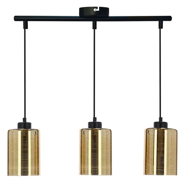 Złota potrójna lampa wisząca - 30X D266 P8-B55