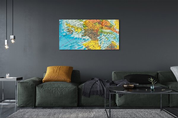 Obraz na szkle Globus mapa