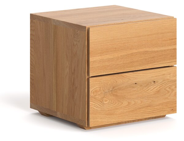 Szafka nocna Cube z litego drewna Olcha