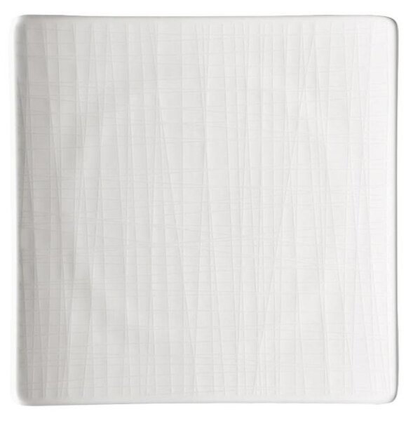 Płytki kwadratowy talerz Mesh Rosenthal biały 17 cm