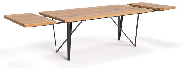 Stół drewniany Ravel rozkładany Buk 120x80 cm Jedna dostawka 50 cm