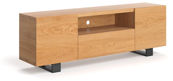 Szafka RTV Lift z litego drewna Buk 180 cm