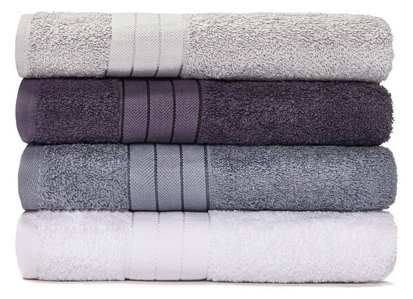 Zestaw 4 bawełnianych ręczników Le Bonom Prato, 50x100 cm