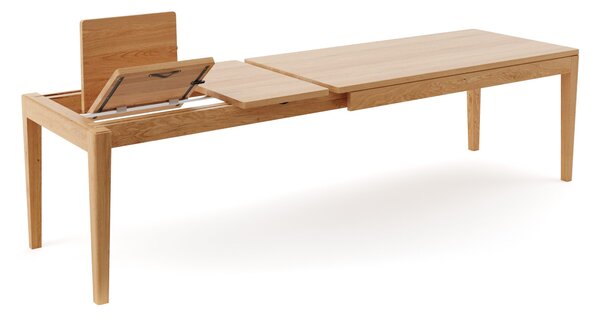 Stół Butterfly z systemem motylkowym Jesion 140x80 cm Dwie dostawki 50 cm