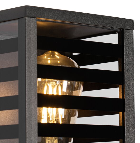 Nowoczesna lampa ścienna zewnętrzna czarna 26 cm IP44 - Reims